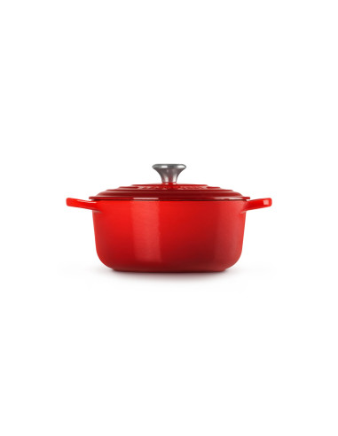 Le Creuset Signature Roaster Okrągły 22Cm Wiśniowy