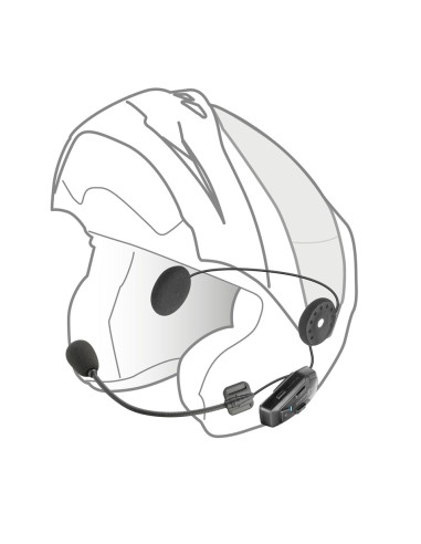 Intercom Motocyklowy Interphone U-Com 7R, Komplet Na 1 Kask