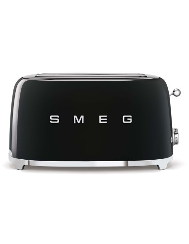 Toster Smeg Tsf02Bleu Czarny 4 Kromek, Metalowa Obudowa