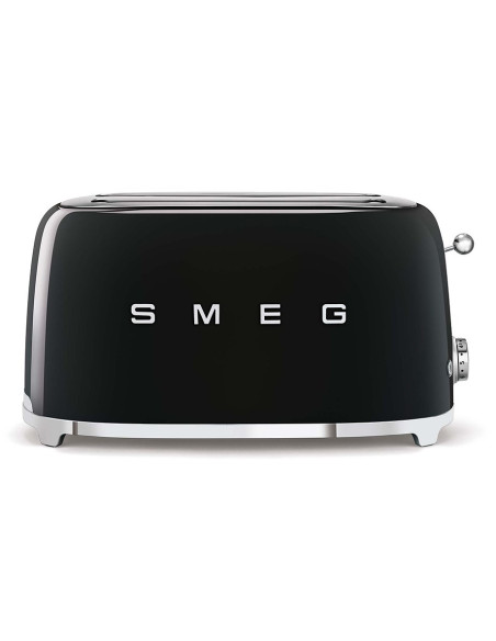 Toster Smeg Tsf02Bleu Czarny 4 Kromek, Metalowa Obudowa