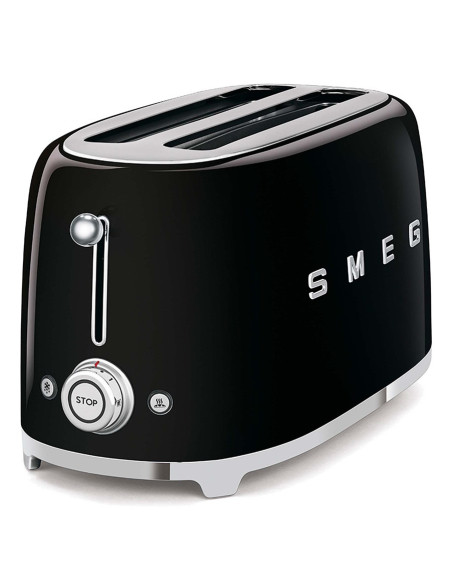Toster Smeg Tsf02Bleu Czarny 4 Kromek, Metalowa Obudowa