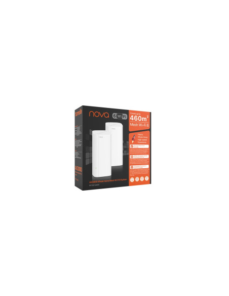Tenda Ex12 Dual-Band (2.4 Ghz/5 Ghz) System Wi-Fi 6 Ax3000 (2-Pak) Biały