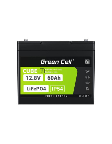 Green Cell Akumulator Lifepo4 Cube 60Ah 12V/12.8V 768Wh Lfpgc12V60Ah