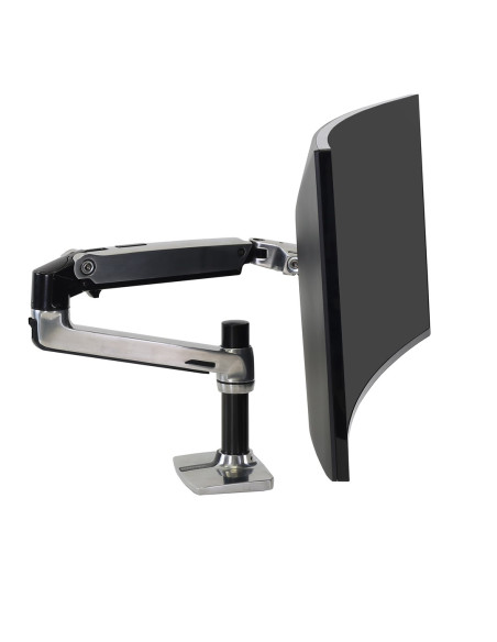 Ergotron Lx Desk Mount Lcd Arm Polished/32In Black/White Vesa Mis-D