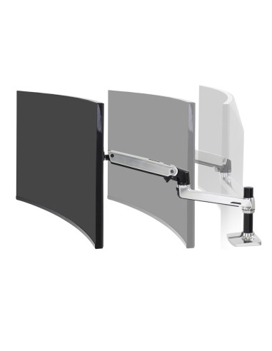 Ergotron Lx Desk Mount Lcd Arm Polished/32In Black/White Vesa Mis-D
