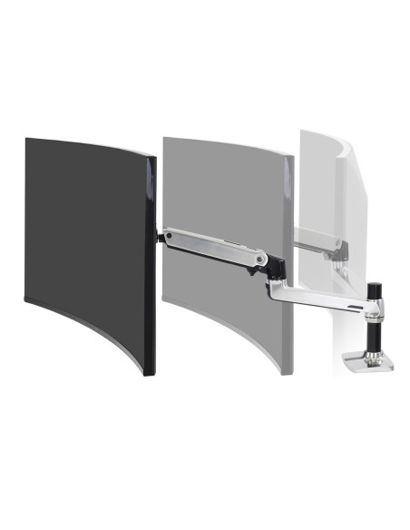 Ergotron Lx Desk Mount Lcd Arm Polished/32In Black/White Vesa Mis-D