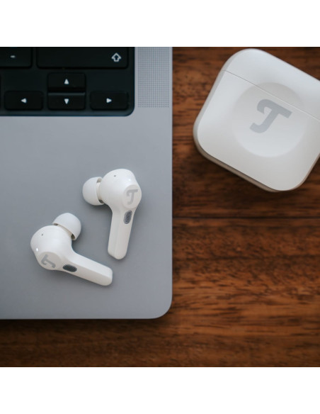 Teufel Airy Tws Pro True-Wireless Słuchawki Douszne Bluetooth Srebrno-Białe - Słuchawki - 20 Khz