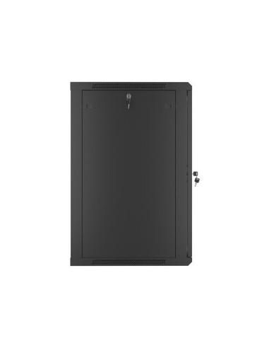 Lanberg Szafa Instalacyjna Wisząca 19'' 18U 600X600Mm Czarna (Drzwi Szklane)