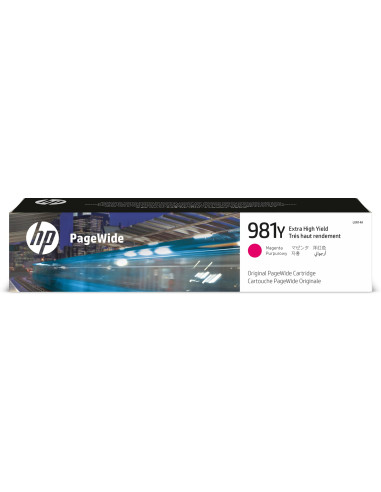 Hp Oryginalny Purpurowy Wkład Atramentowy 981Y Pagewide O Bardzo Dużej Pojemności