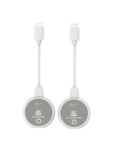 Nadajnik I Odbiornik Audio/Video Bezprzewodowy J5Create Screencast 4K Wireless Display Hdmi Extender   Kolor Biały Jvaw75-N