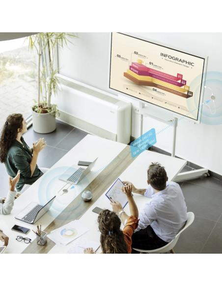Nadajnik I Odbiornik Audio/Video Bezprzewodowy J5Create Screencast 4K Wireless Display Hdmi Extender   Kolor Biały Jvaw75-N