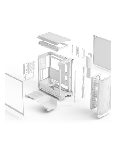 Obudowa Fractal Design Meshify 3 White Tg Clear Tint - Etui - Atx