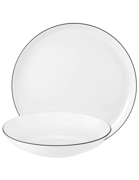 Seltmann Weiden Lido Okrągły Porcelana Biały 12 Szt.