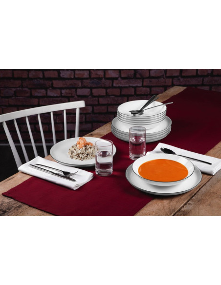 Seltmann Weiden Lido Okrągły Porcelana Biały 12 Szt.