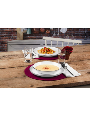 Seltmann Weiden Lido Okrągły Porcelana Biały 12 Szt.