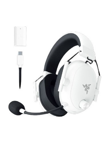 Razer Blackshark V2 Hyperspeed Zestaw Słuchawkowy Przewodowy I Bezprzewodowy Opaska Na Głowę Gaming Usb Typu-A Bluetooth Biały