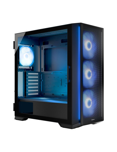 Modecom Obudowa Horizon Argb Flow Midi Usb Type -C Czarna