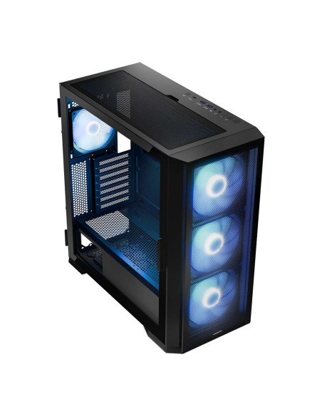 Modecom Obudowa Horizon Argb Flow Midi Usb Type -C Czarna
