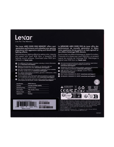 Lexar Ares 32Gb Ddr5 6000Mhz Cl30 Rgb
