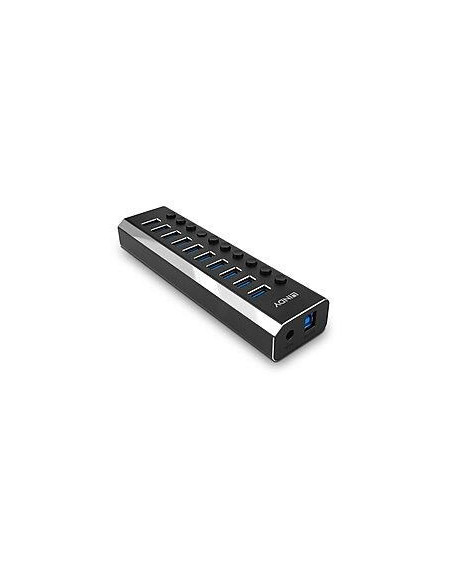 Lindy 43370 Huby I Koncentratory Usb 3.2 Gen 1 (3.1 Gen 1) Type-B 5000 Mbit/S Czarny