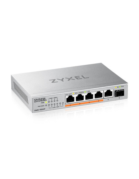 Switch Zyxel Xmg-105Hp 6P Poe (Poe++: 4) 70W Unmanaged Multigigabit