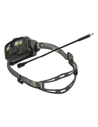 Ledlenser Hf8R Core Rgb Camouflage - Latarka Czołowa Led, Zielona