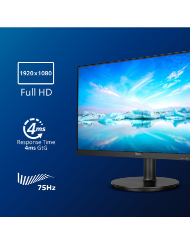 Philips V Line 271V8La/00 Led Display 68,6 Cm (27") 1920 X 1080 Px Full Hd Czarny