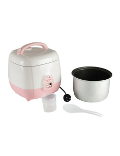 Kuchenka Do Ryżu Z Kukułką 1000Ml Biało-Różowa Cr-0632 2