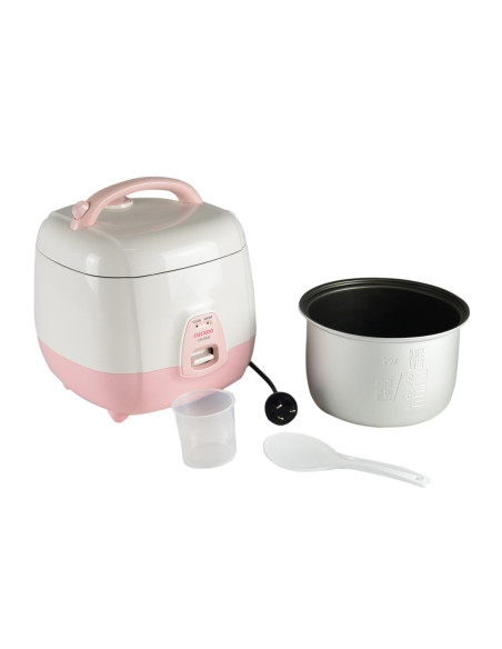Kuchenka Do Ryżu Z Kukułką 1000Ml Biało-Różowa Cr-0632