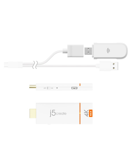 Adapter Do Bezprzewodowego Przesyłania Obrazu I Dźwięku J5Create Screencast 4K Hdmi Wireless Display Adapter, Miracast/Airplay/C