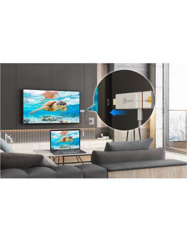 Adapter Do Bezprzewodowego Przesyłania Obrazu I Dźwięku J5Create Screencast 4K Hdmi Wireless Display Adapter, Miracast/Airplay/C