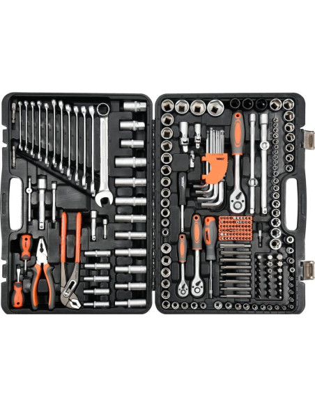 Zestaw Kluczy 225 Elementów 1/2"/3/8"/1/4" Sthor 58693