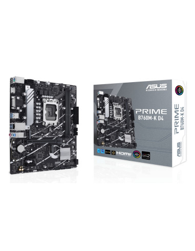 Asus Prime B760M-K D4 Intel B760 Lga 1700 Micro Atx