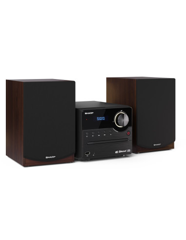 Sharp Xl-B517D System Micro Domowego Audio 45 W Brązowy