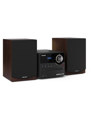 Sharp Xl-B517D System Micro Domowego Audio 45 W Brązowy