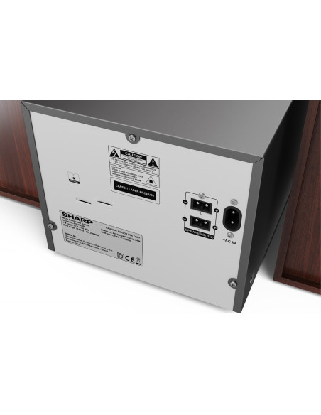 Sharp Xl-B517D System Micro Domowego Audio 45 W Brązowy