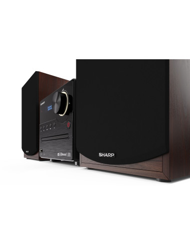 Sharp Xl-B517D System Micro Domowego Audio 45 W Brązowy