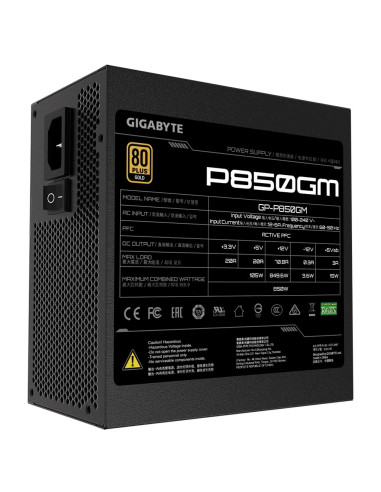Gigabyte P850Gm Moduł Zasilaczy 850 W 20+4 Pin Atx Atx Czarny