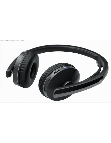 Epos | Sennheiser Adapt 260 Zestaw Słuchawkowy Bezprzewodowy Opaska Na Głowę Biuro/Centrum Telefoniczne Bluetooth Czarny