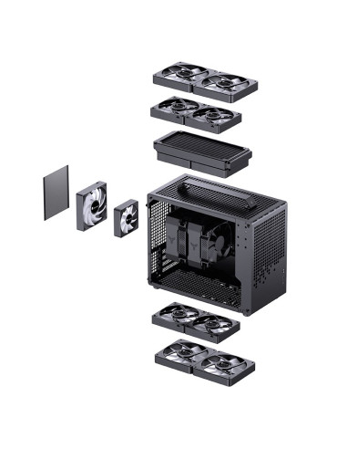 Obudowa Jonsplus Matx Uchwyt Case Z20 - Czarny