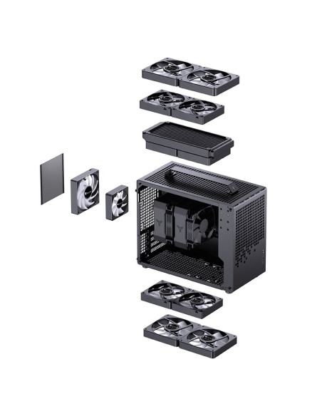 Obudowa Jonsplus Matx Uchwyt Case Z20 - Czarny
