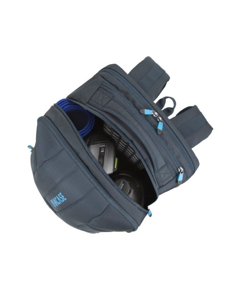 Rivacase Plecak Na Laptop Dla Graczy 17,3" Borneo, Granatowy, Gaming, Z Materiału Wodoodpornego
