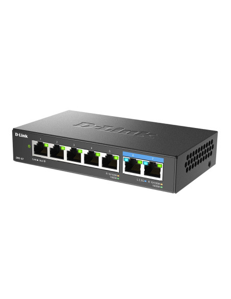 D-Link Dms-107/E Łącza Sieciowe Nie Zarządzany Gigabit Ethernet (10/100/1000) Czarny