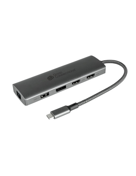 Alcasa Hub-C001A Huby I Koncentratory Usb Type-C 5000 Mbit/S Antracyt