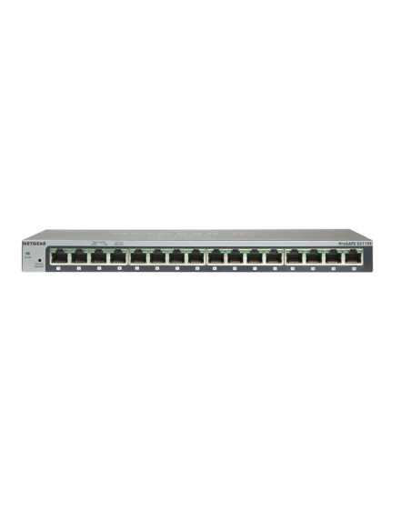 Netgear Gs116 Nie Zarządzany Gigabit Ethernet (10/100/1000) Szary