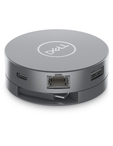 Dell Da305 Przewodowa Usb 3.2 Gen 2 (3.1 Gen 2) Type-C Srebrny