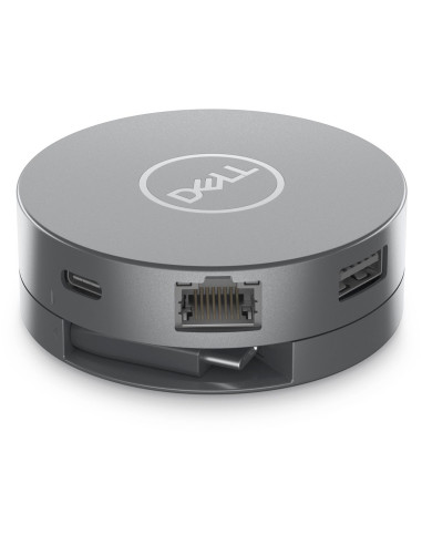 Dell Da305 Przewodowa Usb 3.2 Gen 2 (3.1 Gen 2) Type-C Srebrny