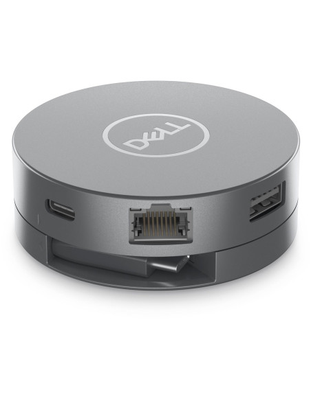 Dell Da305 Przewodowa Usb 3.2 Gen 2 (3.1 Gen 2) Type-C Srebrny