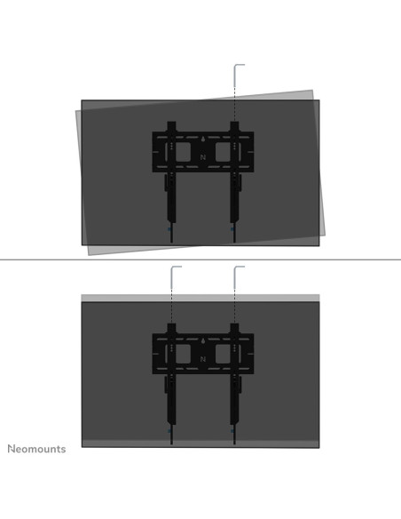 Neomounts Wl30-750Bl14 Uchwyt Do Telewizorów 190,5 Cm (75") Czarny