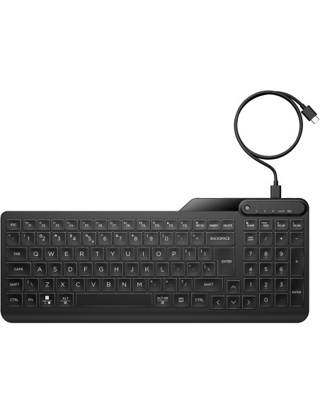 Hp Klawiatura 405 Multi-Device Podświetlana Przewodowa 7N7C1Aa